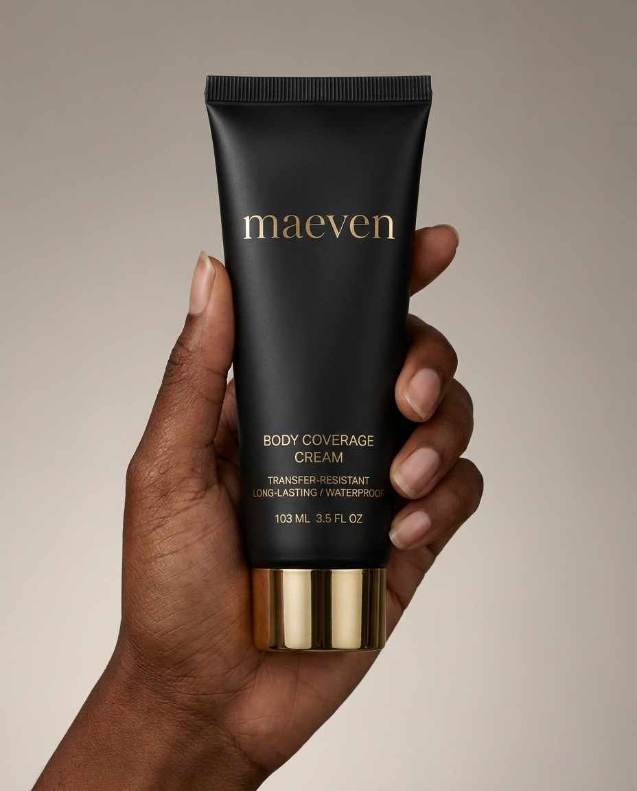 MAEVEN Body Coverage Cream matte black tube